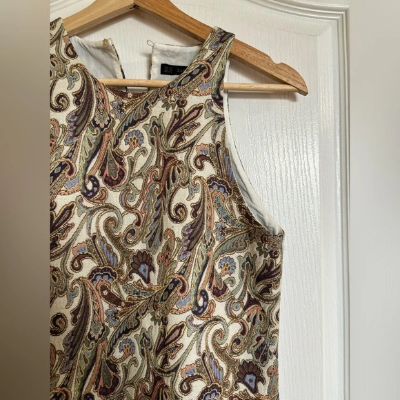 ZARA Paisley  Print Dress - Picture 3 of 8